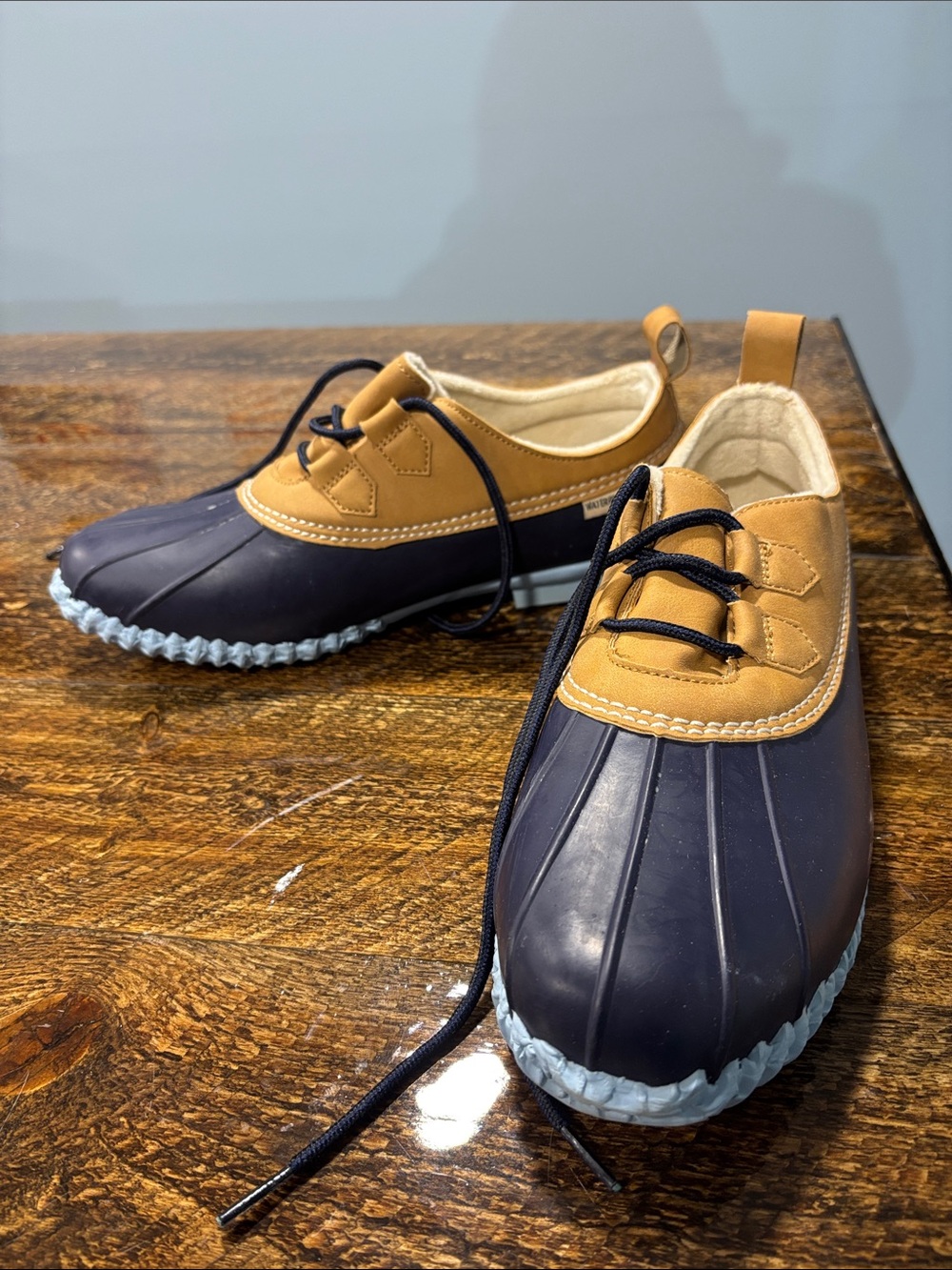 Woman’s size 10  and Tan Duck Boots - Comfortable Water  Shoes